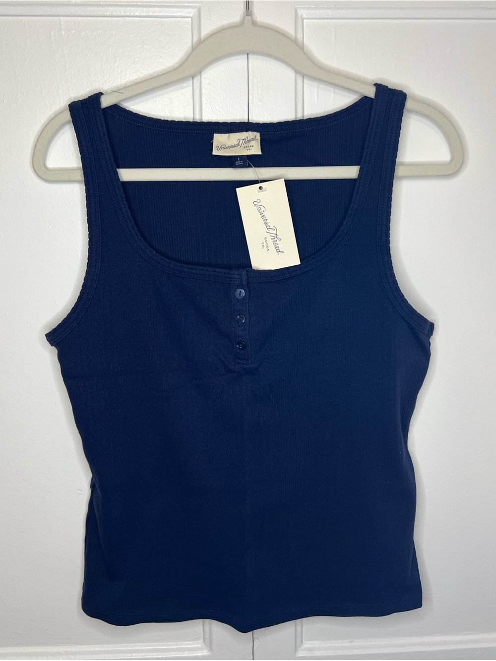Universal Thread Fitted Tank Top - Navy Blue | L - NWT